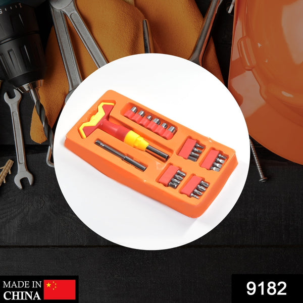 9182 24pcs T-shape screwdriver set Head Ratchet Pawl Socket Spanner hand tools DeoDap