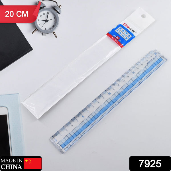 7925 Transparent Ruler, Plastic Rulers, for School Classroom, Home, or Office DeoDap
