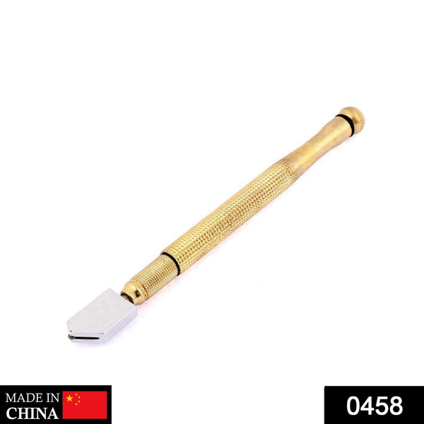 458 Metal Glass Cutter, Gold DeoDap