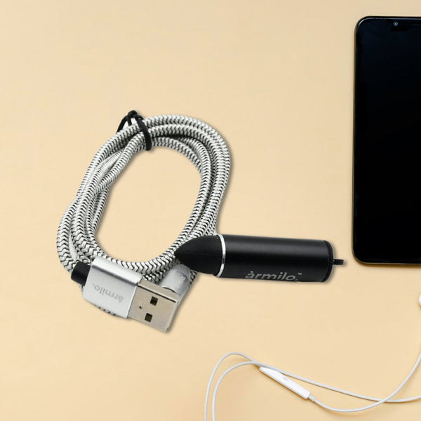 12643 Magnetic 3 In 1 Charging Cable, Fast Charging Cable with Micro, Type C & iPhone Support, Compatible, Micro USB| Mini USB| Type C USB| Compatible With Almost All Smartphones