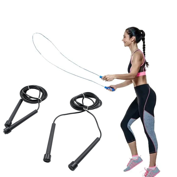 0638b Speed Skipping Rope, Jump Rope With Pvc Handle, Sports Skipping Rope, Jump Rope for Weight Loss, Fitness, Sports, Exercise, Workout, For Men, Women, Boys & Girls 3mtr.
