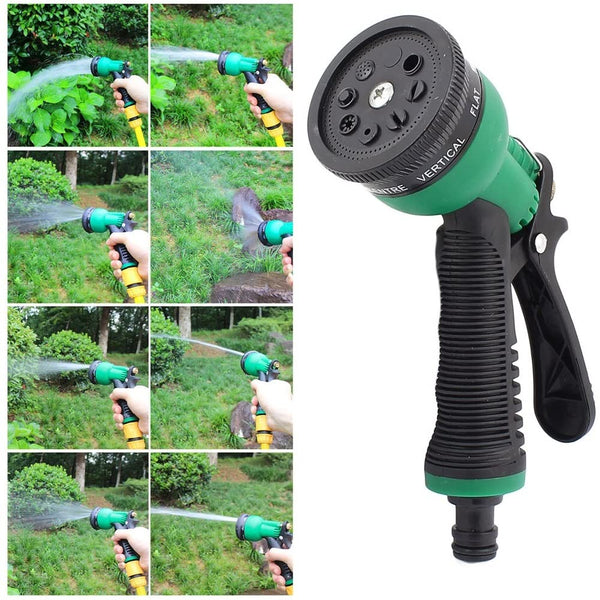 7515L Adjustable 8 Pattern Water Spray Gun Trigger High Pressure For vehicle & cleaning Garden Lawn, Grass rinse, flat, soak & washing for Car Bike Plants Pressure Washer water Nozzle