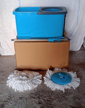 4028 Quick Spin Mop Plastic spin, Bucket Floor Cleaning, Easy Wheels & Big Bucket, Floor Cleaning Mop with Bucket DeoDap