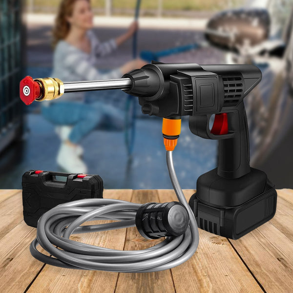 8550 48V Car washing Kit, Portable Pressure Washer with, Rechargeable | Cordless Pressure Washer Gun | Handheld Pressure Washer for Car | Car Washer Gun (Type 1- Single Battery)