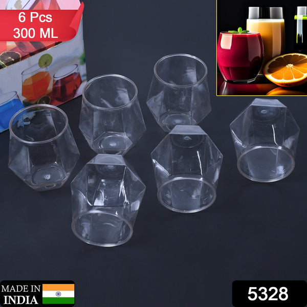 5328  Premium Transparent Pilsner Glasses | Beer Juice Mocktail Lassi Glasses for Better Head Retention, Aroma and Flavor | Crystal Plastic  Glass DeoDap