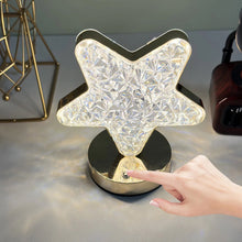 12571 Star Shape Crystal Diamond Lamp Cordless Luxury Lamp with USB Rechargeable, 3-Way Dimmable & Touch Control Decorative Nightstand Lamp for Bedroom, Living Room, Party, Restaurant Decor (1 Pc )