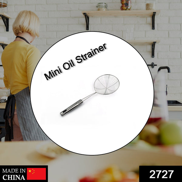 2727 Mini Oil Strainer To Get Perfect Fried Food Stuffs Easily Without Any Problem And Damage. DeoDap