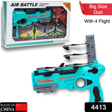 4413 Airplane Launcher Toy Catapult aircrafts Gun with 4 Foam aircrafts DeoDap