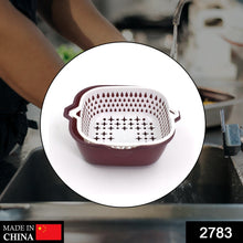 2783 2 In 1 Basket Strainer To Rinse Various Types Of Items Like Fruits, Vegetables Etc. DeoDap