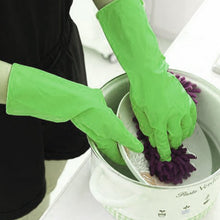 0653 Multipurpose cleaning rubber hand gloves (green) 1 PC DeoDap