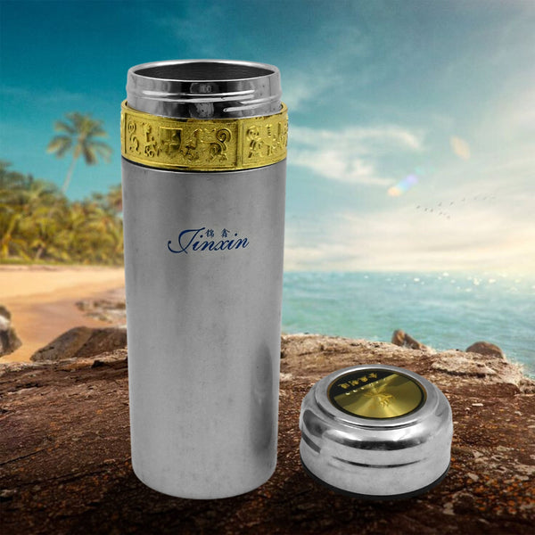 12810 Stainless Steel Water Bottle Leak Proof, Rust Proof, Hot & Cold Drinks, Gym Sipper BPA Free Food Grade Quality, Steel fridge Bottle For office / Gym / School (350 Ml Approx)