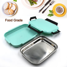 5366 Plastic Insulated Airtight Leak-Proof Lunch Box With small lunch box, Stainless Steel Plate for Office, School, Picnic DeoDap