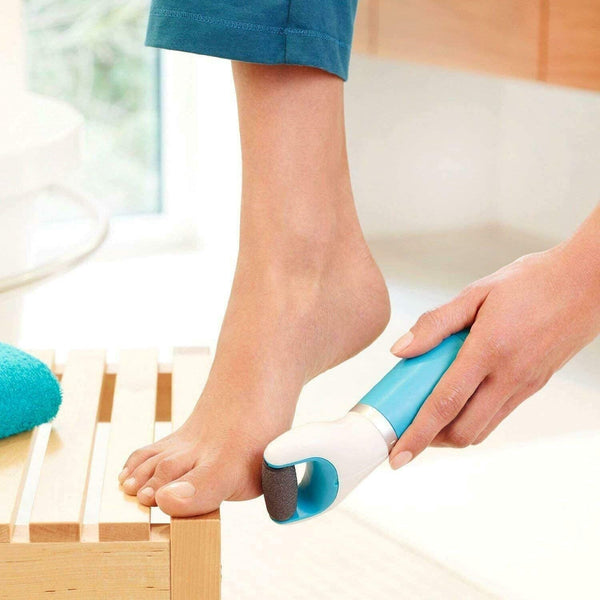 0229 Electronic Dry Foot File, Callous Remover for Feet, Electric Foot with Roller Hard and Dead Skin- Regular Coarse, Baby smooth feet in minutes. For in home padicure foot care, Battery Powered & USB (Battry not included)