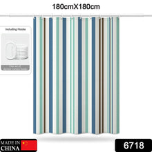 6718 Bright Vertical Stripes in The Shower Curtain (180x180cm)﻿ DeoDap