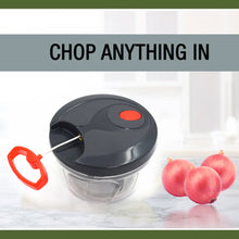 0055 Plastic Mini Handy and Compact Chopper With 3 Blades for Chopping Vegetables and Fruits for Your Kitchen