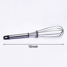 2571 Stainless Steel Wire Whisk,Balloon Whisk,Egg Frother, Milk & Egg Beater (10 inch) DeoDap