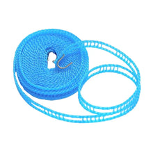 8861 3 Meters Windprood Anti-Slip Clothes Washing Line Drying Nylon Rope with Hooks, Durable Camping Clothesline Portable Clothes Drying Line Indoor Outdoor Laundry Storage for Travel Home Use (3 Mtr.)