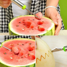 5335 Multifunctional 2 in 1 Melon Baller - Stainless Steel Dig Scoop with Fruit Carving Knife. DeoDap