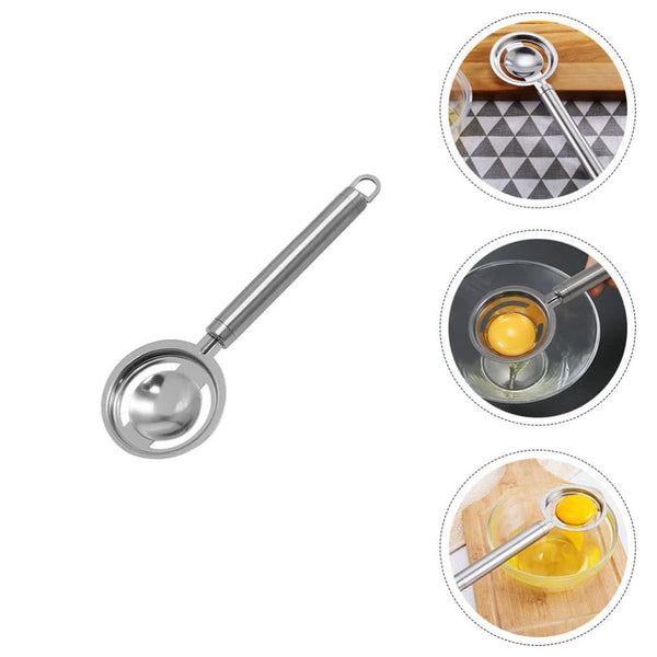 5898 kitchen tools Egg Yolk White Separator Stainless Steel Egg White Separator Tools Eggs Yolk Filter Gadgets Kitchen Gadgets Separating Funnel Spoon Egg Divider Tools