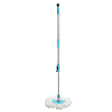 1160 Heavy Duty Microfiber Spin Mop with Plastic Bucket (Multicolour)