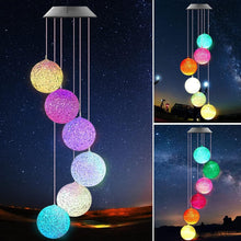 8317L Solar Crystal Ball , Color Changing Solar Powered LED Hanging Light Mobile for Patio Yard Garden Home Outdoor Night Decor, Gifts