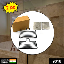 9016 Wall M 2 Pc Soap Rack used in all kinds of places household and bathroom purposes for holding soaps. DeoDap