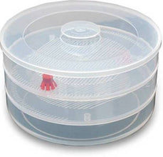 093 Plastic 3 Compartment Sprout Maker, White Your Brand