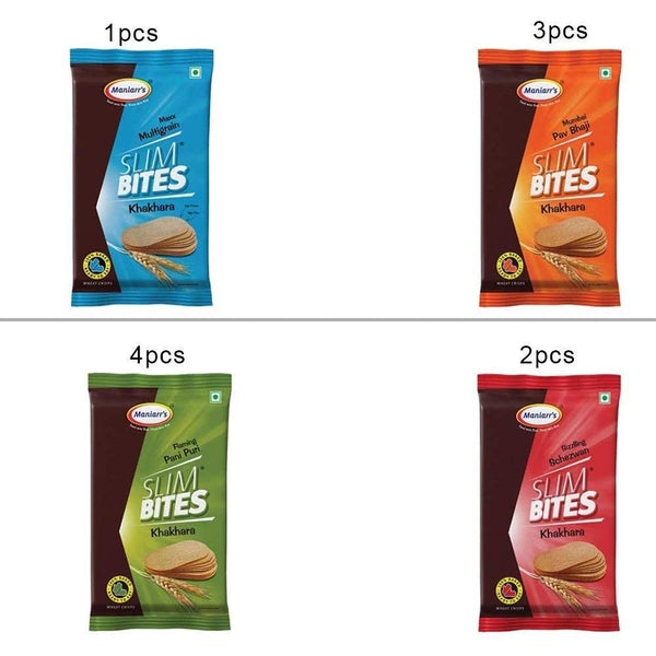 038 A3 Slim bites khakhra (Pack of 8) DeoDap