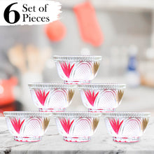 2566 Safe Round Mixing Glass Bowl for Kitchen Storage (Set of 6 Pieces) DeoDap