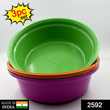 2592 Round Plastic Basin And Plastic Mixing Bowl Set. DeoDap