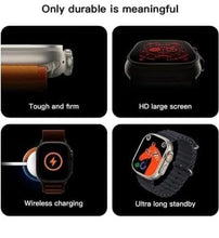 T10 Ultra 2.09 Infinite Display, Series 8 Smart Watch with Bluetooth Calling, Voice Assistant &123 Sports Modes, Calorie, Sleep Monitor, Activity, Heart Rate Monitor, Oxymeter (SpO2) Smartwatch for Men & Women