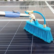 UK-0322 Solar Panel Cleaning Brush -  Nylon Brush Telescopic Pole Water Pipe & Connector(With Water Pipe)