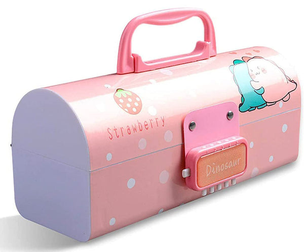 Cart2Add 3d pink and dino suitcase pencil box