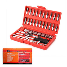 0422 Socket 1/4 Inch Combination Repair Tool Kit (Red, 46 pcs) DeoDap