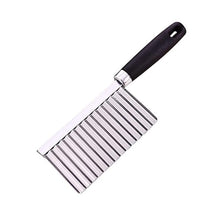 UK-0218 Crinkle Cut Knife, Vegetable Salad Chopping Knife Crinkle Cutters, Crinkle Cutting Tool French Fry Slicer , Potato Cutter Wavy Crinkle,French