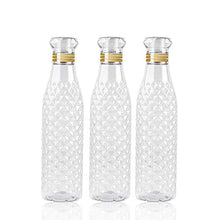 UK-0300 Diamond cut Crystal Clear Plastic Fridge Water Bottle, Unbreakable Re-Usable Bottles Ideal for Office, Gym, Yoga(1 PC)