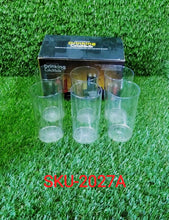 2027A 6 Pcs Large Plastic Glass 300Ml used in all kinds of kitchen and official purposes for drinking water and beverages etc. DeoDap