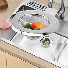 UK-0272 Stainless Steel Sink Strainer Drainer Basin Basket