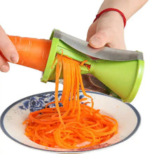 1852A Portable Spiralizer Vegetable Slicer Handheld Spiralizer Peeler Stainless Steel Spiral Slicer For Salad Vegetables Fruit Slicer