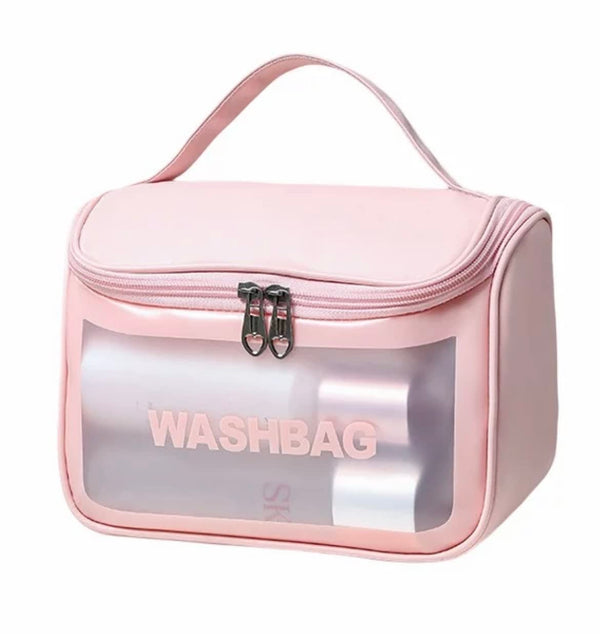 Cart2Add Culture Clear Toiletry Bag, Wash Make Up Bag PVC Waterproof Zippered Cosmetic Bag, Portable Carry Pouch for Women Men (D Shape Multicoloured)