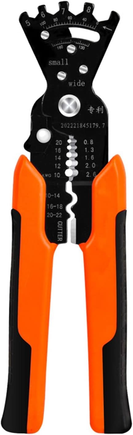 Cart2Add Wire Stripper Multifunctional Cable Stripper Wire Cutter Wire Crimper Professional Automatic Wire Stripping Pliers Tool for Wire Stripping Cutting Crimping Winding Wrench Tool (5 IN 1 Pliers)