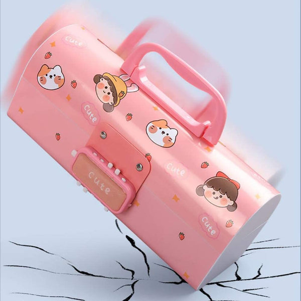 Cart2Add 3d pink and dino suitcase pencil box