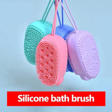 UK-0101  Silicone Bubble Bath Brush Quick Bath Brush Scrubbing Brushes Soft Rubbing Massage Bubble Body Cleaner Silicone Bathroom 1Pcs (Multi Color)