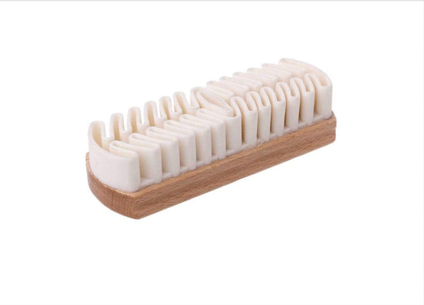 Cart2AddRubber Crepe Soft Shoe Brush - Suitable for Leather Cleaning Suede & Nubuck Boots, Bags and Belts (Handcrafted Suede Brush for Shoes), Multicolour