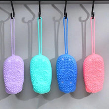 UK-0101  Silicone Bubble Bath Brush Quick Bath Brush Scrubbing Brushes Soft Rubbing Massage Bubble Body Cleaner Silicone Bathroom 1Pcs (Multi Color)