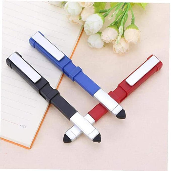 UK-0320 Multifunction Stylus Pen, 4 in 1 Tools Pen with Phone Stand and Touch Screen Mini Pen Compact Pocket Pen-Shaped Phone Holder with Screwdriver Tool