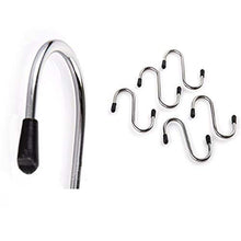 0232 Heavy Duty S-Shaped Stainless Steel Hanging Hooks - 5 pcs DeoDap