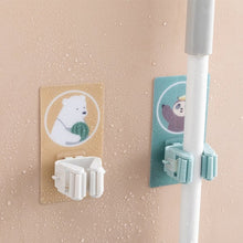 1633 Magic Sticker Series Self Adhesive Mop and Broom Holder DeoDap