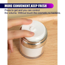 Airless Pump Jars 50ML,Empty Refillable Cosmetic Air Pump Acrylic Bottles Airless Lotion Face Cream Dispenser Containers Makeup Vials Accessories Leak-Proof DIY Travel Cans Press Style