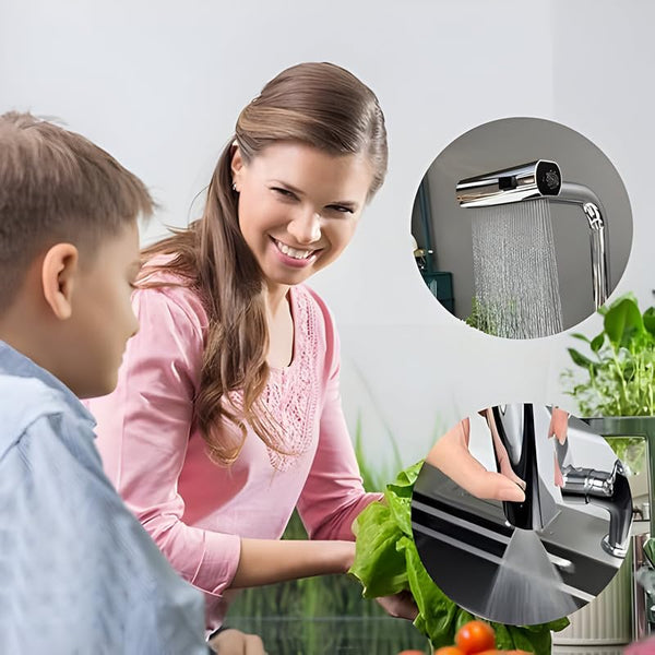 Cart2Add Waterfall Kitchen Faucet, Stainless Steel Kitchen Faucet